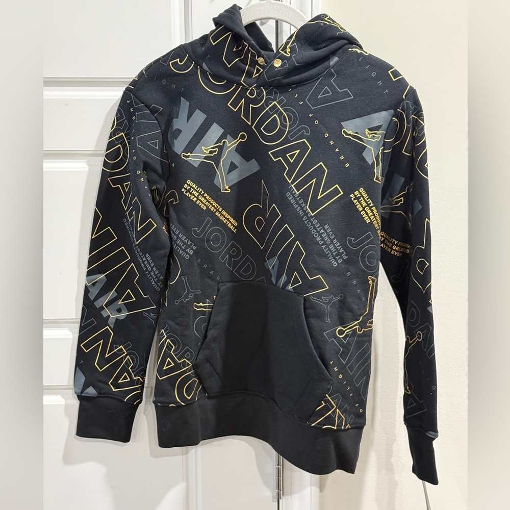 Air Jordan Hoodie All Over Print Air Jump man Hoodie Sweatshirt Youth Boys Sz M
